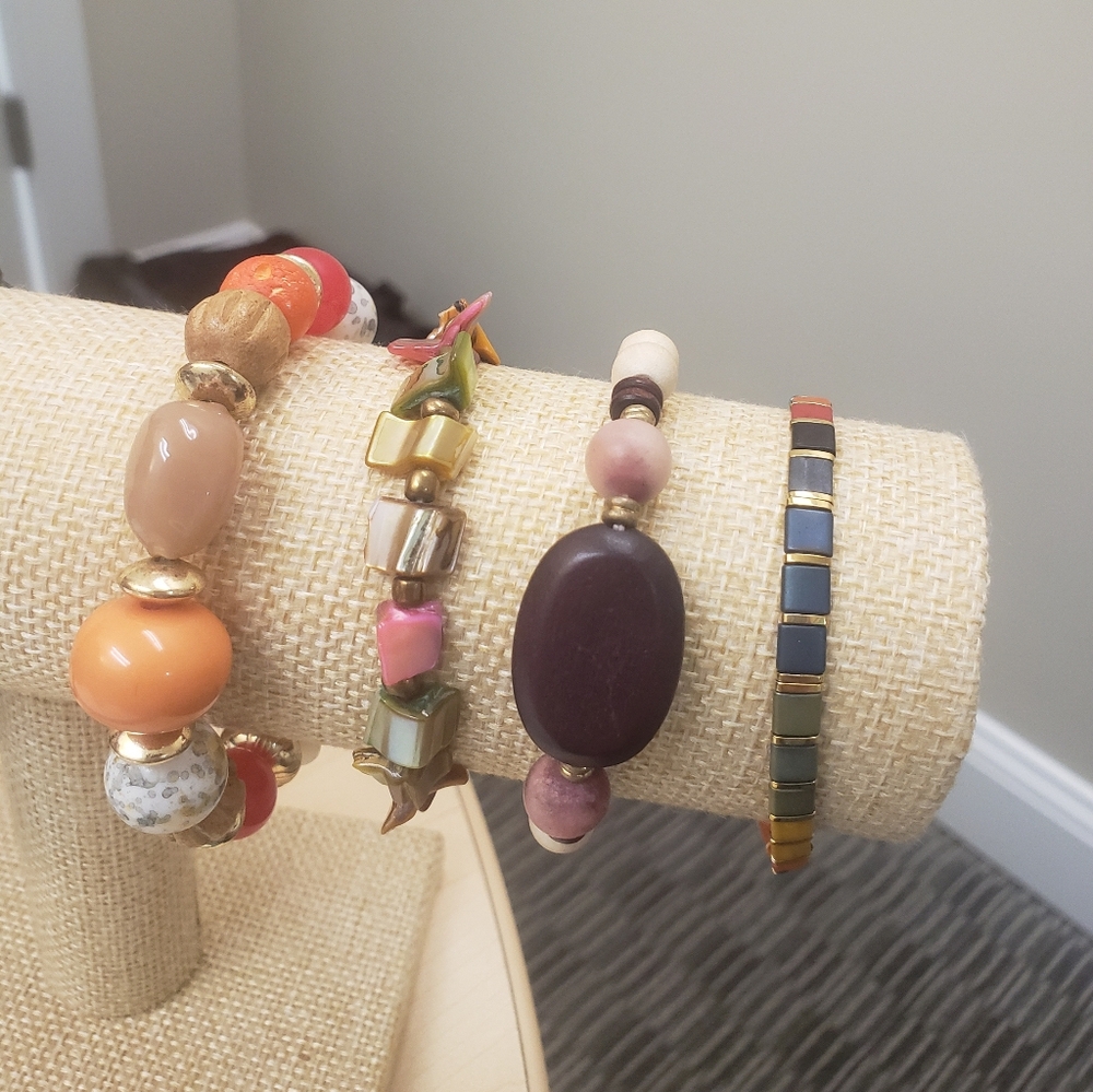 Bracelet Bundle, Stretch Bracelet Bundle, 9 Stret… - image 3